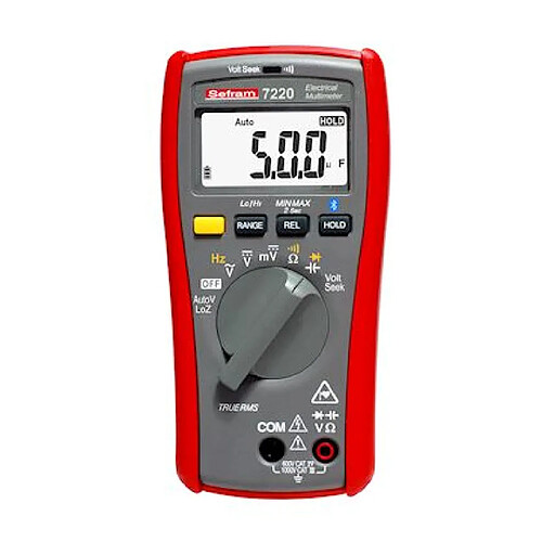 multimètre 6000 points - bluetooth - trms ac - capacimètre -sefram instruments sefram7220