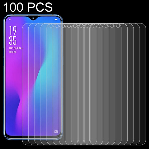 Wewoo Film de verre trempé 100 PCS 0.26mm 9H 2.5D pour OPPO R17