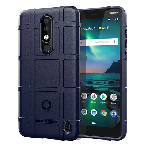 Wewoo Coque TPU antichoc à couverture totale pour Nokia 3.1 Plus, version américaine (bleue)