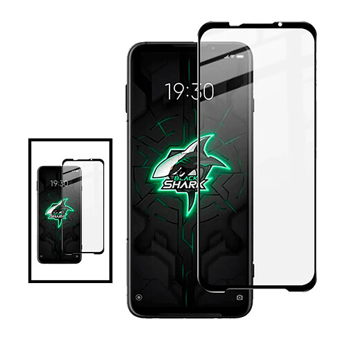 PHONECARE Kit 2 Film de Verre Trempé 5D Full Cover pour Xiaomi Noir Shark 3 Pro