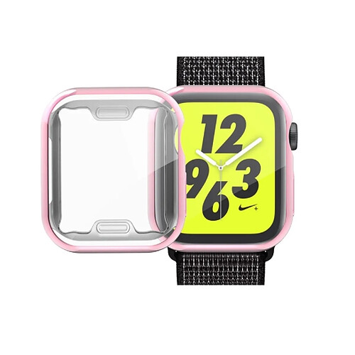 Wewoo Couverture totale en TPU pour Apple Watch série 4 44 mm (rose)