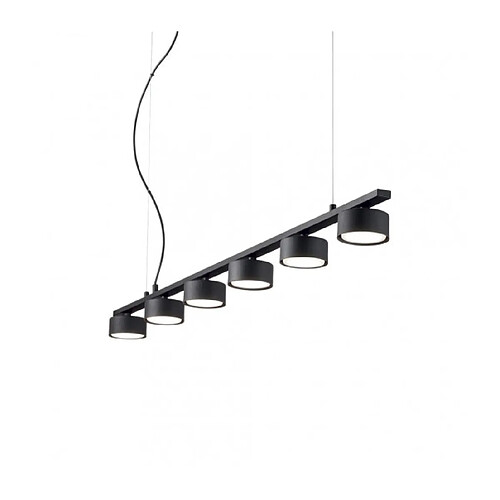 Ideal Lux Suspension Minor Métal Noir 6 ampoules 10cm