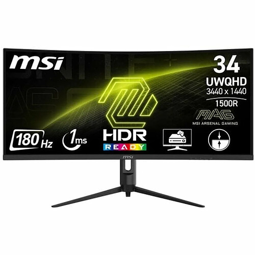 Écran MSI MAG 342CQR E2 34" UltraWide Quad HD 50 - 60 Hz 180 Hz