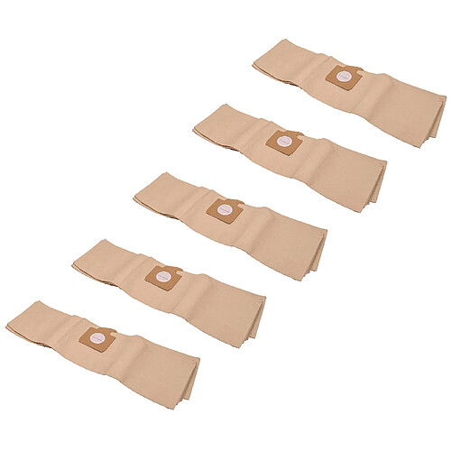 vhbw 50x sacs compatible avec Kärcher A2900 - A2999, A3100 - A3199, K2150, K2201F, K2901F, K3000plus, SE4001 aspirateur - papier, marron