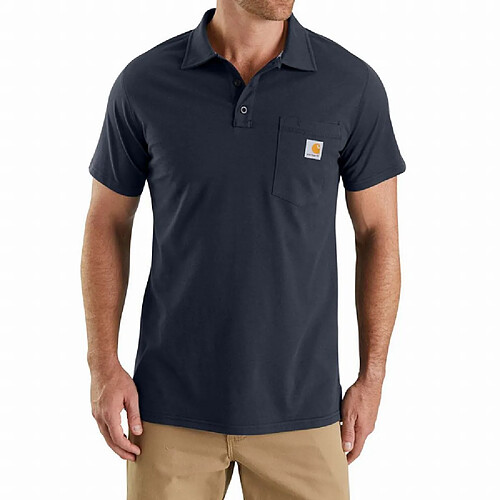 Polo CARHARTT Anti-transpiration - Bleu marine - T.L - 103569