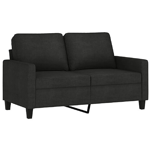 Maison Chic Canapé à 2 places,Sofa de Salon,Canapé droit Noir 120 cm Tissu -GKD203561