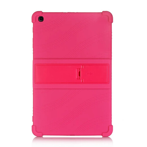 Coque en silicone souple avec béquille rose pour votre Samsung Galaxy Tab A 10.1 (2019) T515 T510