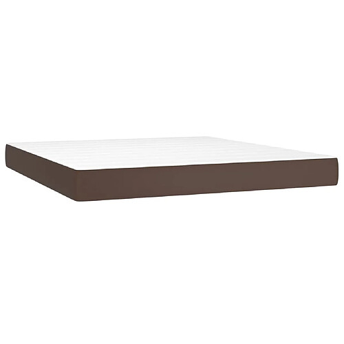 Maison Chic Matelas de lit à ressorts ensachés, Matelas doux Marron 160x200x20 cm -GKD76962