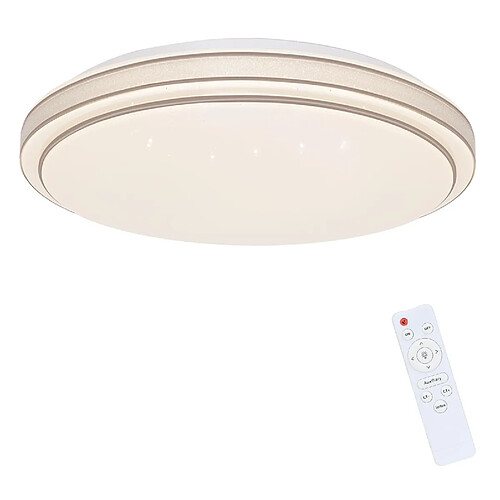 NETTLIFE Plafonnier LED Ronde Moderne 23W dimmable lampe de chambre avec télécommande 27cm lampe de ciel étoilé lampe de cuisine pour salon