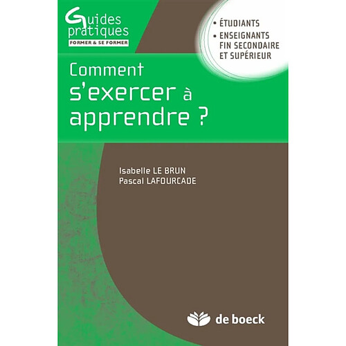 Comment s'exercer à apprendre ? · Occasion