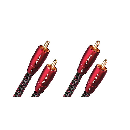 Audioquest Red River RCA - Paire de Câbles RCA de 1,5 m