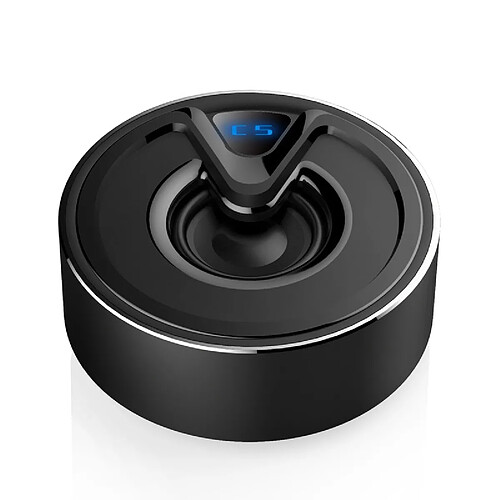 Universal Haut-parleur Bluetooth sans fil avec haut-parleur basse Mini haut-parleur hi-fi circulaire Portable Connection 1 + 1 audio, mains libres | Haut-parleur portable (noir)