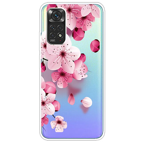 Coque en TPU antichoc fleur de pêche pour votre Xiaomi Redmi Note 11S 4G/Redmi Note 11 4G (Qualcomm)