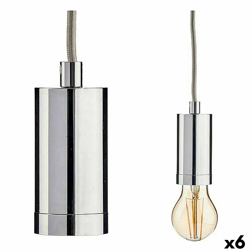 Gift Decor Suspension 220-250 V 60 W Argenté Métal (6 Unités)