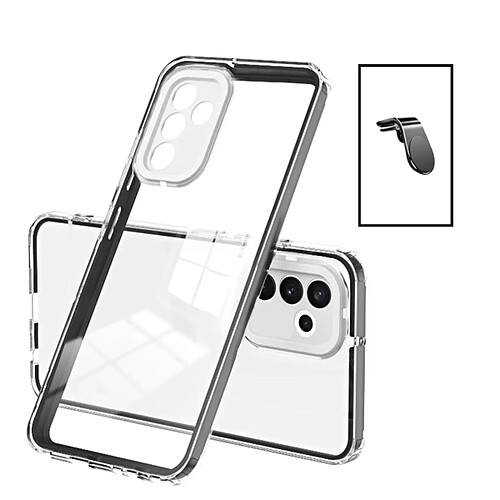 PHONECARE Kit Coque 360 Airbag Anti-Drop Caméra Protection +Support L Safe Driving pour Samsung Galaxy A13 5G - Transparent