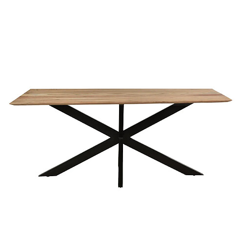 Moloo URBAN-Table à manger 8/10 personnes L220cm, Spider et Acacia massif