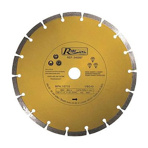 Ribimex Disque diamanté à segment 230/a gamme pro