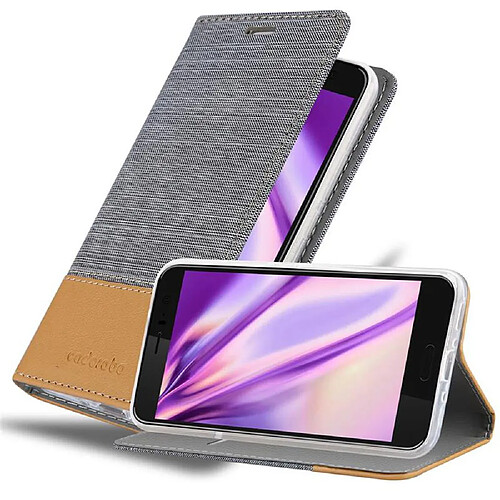 Cadorabo Coque HTC OCEAN / U11 Etui en Gris