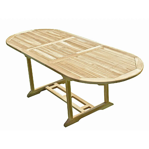 C&L Jardin Table MAHUI teck brut 8/10