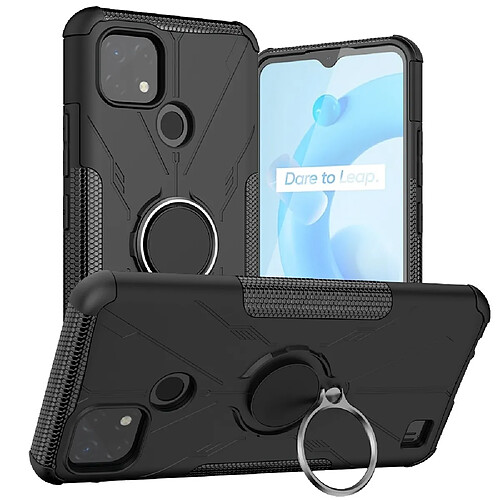 Coque en TPU anti-chocs avec béquille pour votre Realme C20/C21 4G - noir