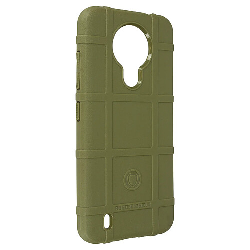 Avizar Coque Nokia 1.4 Carreaux Relief Souple Renforcé Anti-trace vert