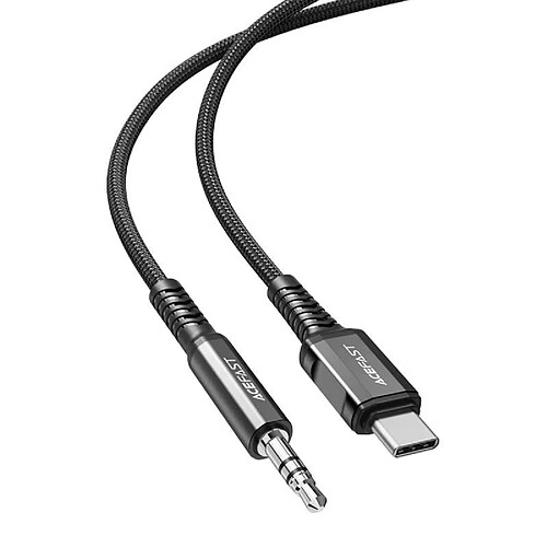 Câble USB-C vers mini jack 3.5mm Acefast C1-08 1.2m (noir)