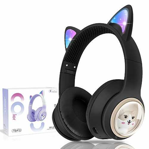 Écouteurs Bluetooth sans fil pour filles YUANFU-AKZ-02 (avec écouteurs Bluetooth Michael-Black)