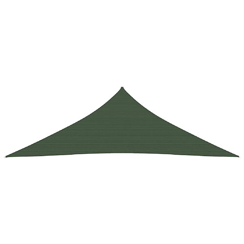 Helloshop26 Voile d'ombrage 160 g/m² 4 x 4 x 5,8 m PEHD vert foncé 02_0009433