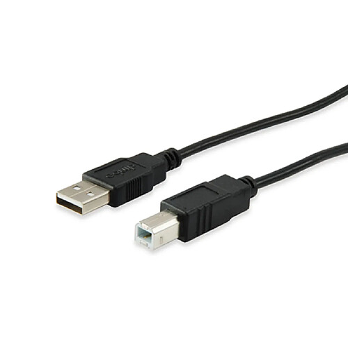 Câble Usb2.0 Typea-B Noir Equipé 1,8M