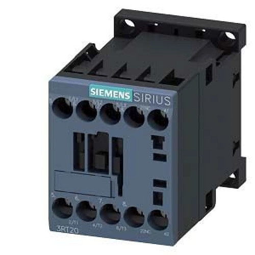 contacteur sirius - 9a - 3 pôles - 1f - 24v ac - siemens 3rt2016-1ab02