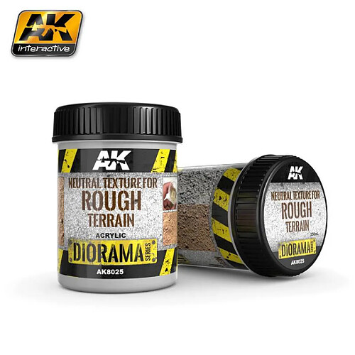 Ak Interactive Neutral Texture For Rough Terrain 250ml (base Product) - Décor Modélisme