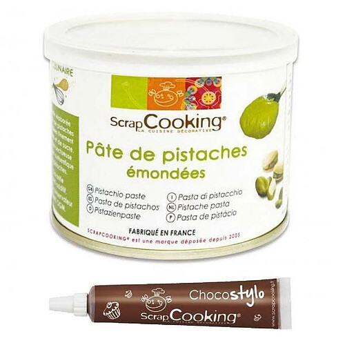 Scrapcooking Pâte de pistaches 200 g + 1 Stylo chocolat