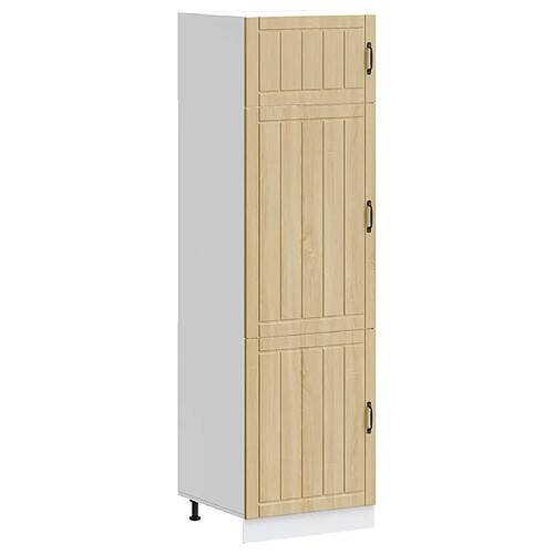 vidaXL Armoire de cuisine Lucca chêne sonoma bois d'ingénierie