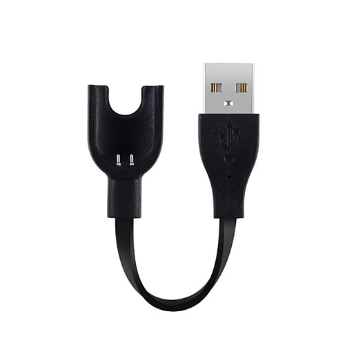 Wewoo Chargeur Objet connecté de fil de noyau de cuivre pur fil USB pour Xiaomi Mi Band 3 noir