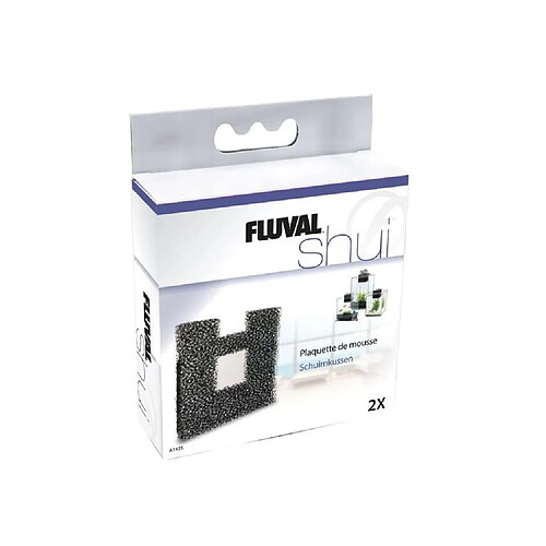 FLUVAL 2 Plaquettes de mousse pour aquariums Shui