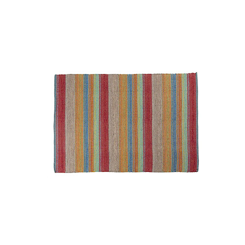 Alter Tapis moderne Cleveland, style kilim, 100% coton, multicolore, 230x160cm