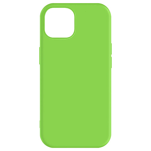 Avizar Coque pour iPhone 15 Plus Silicone Premium Semi rigide Mate Douce Vert foncé