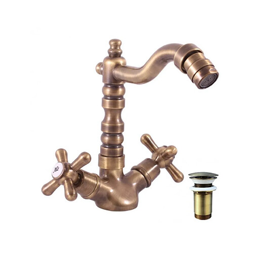 Mélangeur bidet MORAVA RETRO avec siphon