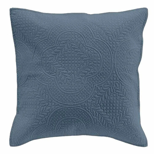 Paris Prix Housse de Coussin Romane 40x40cm Bleu