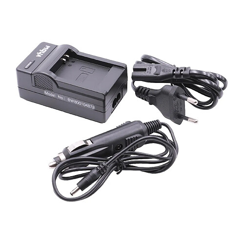 vhbw chargeur secteur, socle, inclu prise allume-cigare pour Panasonic Lumix DMC-TZ71 comme Lumix DMC-FT5, -TS5, -TZ40, -TZ41, -TZ56, -TZ61, -ZS30