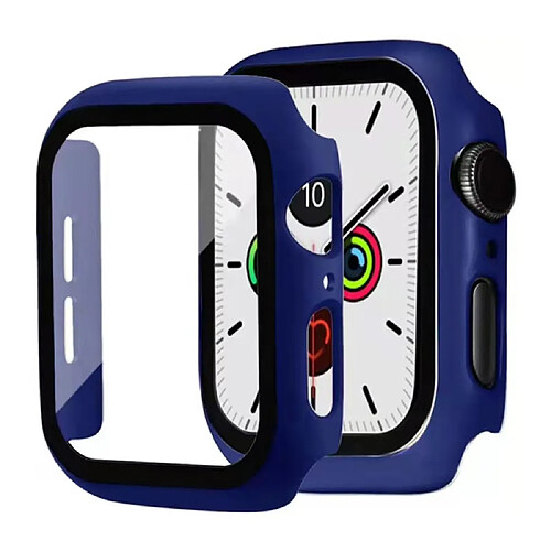 Coque en TPU intégré bleu foncé pour votre Apple Watch Series 7 41mm