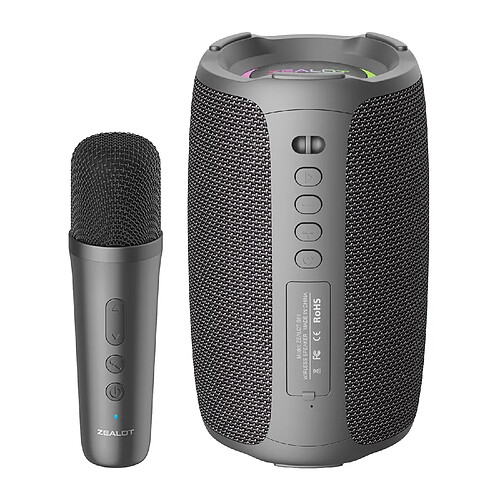 Yonis Enceinte Bluetooth Sans Fil Avec Microphone