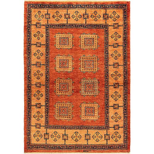 Vidal Tapis de laine 157x110 rouge Kashkuli