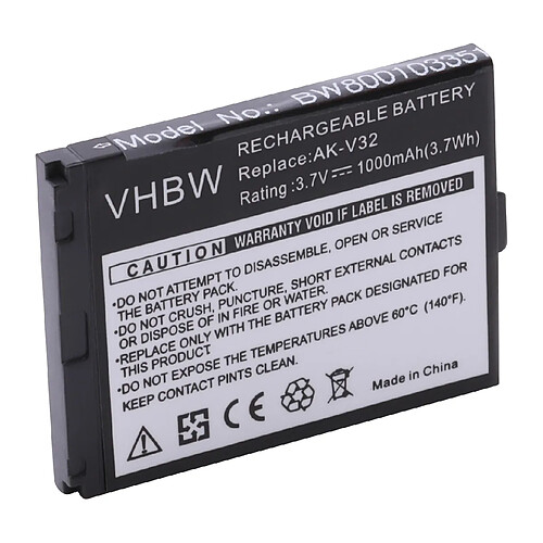 Vhbw Batterie LI-ION 1000mAh pour Emporia Click, V32, V32C remplace AK-V32