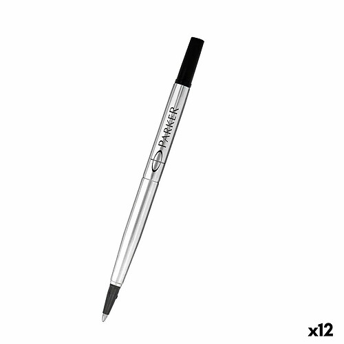 Recharge pour stylo Parker Noir (12 Unités)