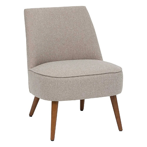 Atmosphera, Createur D'Interieur Fauteuil Gaby avec pieds en bois - Beige