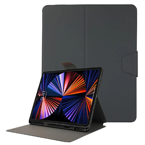 Etui en PU avec support et porte-stylo noir pour votre Apple iPad Pro 12.9 pouces (2021)