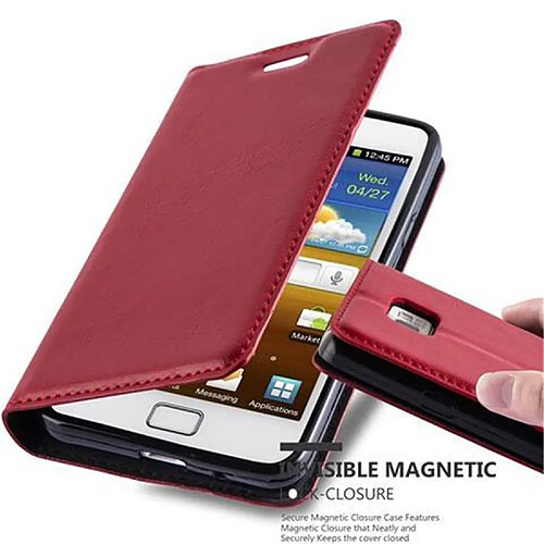 Cadorabo Coque Samsung Galaxy S2 / S2 PLUS Etui en Rouge