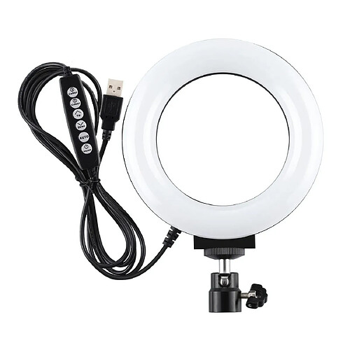 Yonis Ring Light LED 8 Couleurs Pour Vlogging