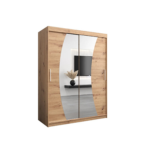 Abiks Meble Armoire Wave à portes coulissantes 200/150/62 2 portes (artisan/artisan)